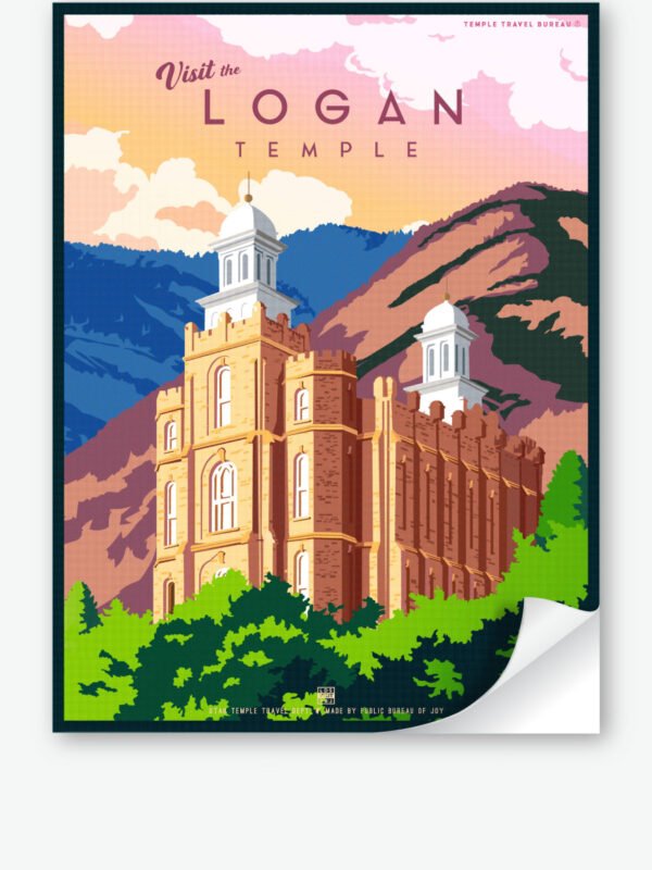 Logan Utah Temple Wall Decal 34