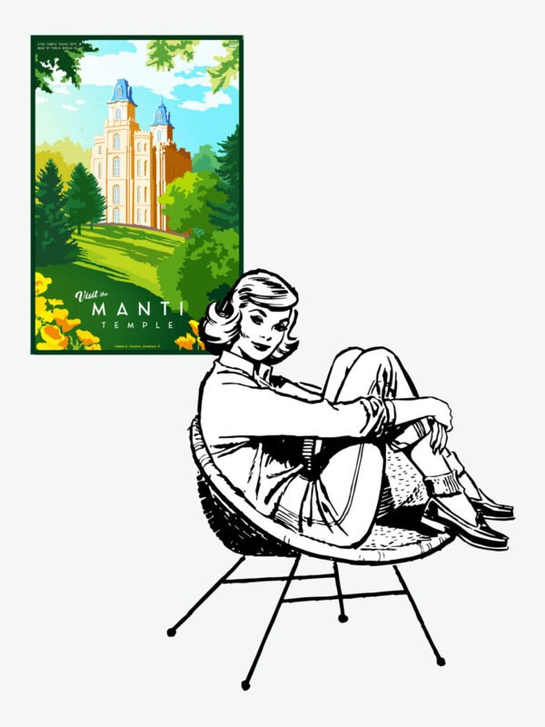 Manti Utah Temple Poster