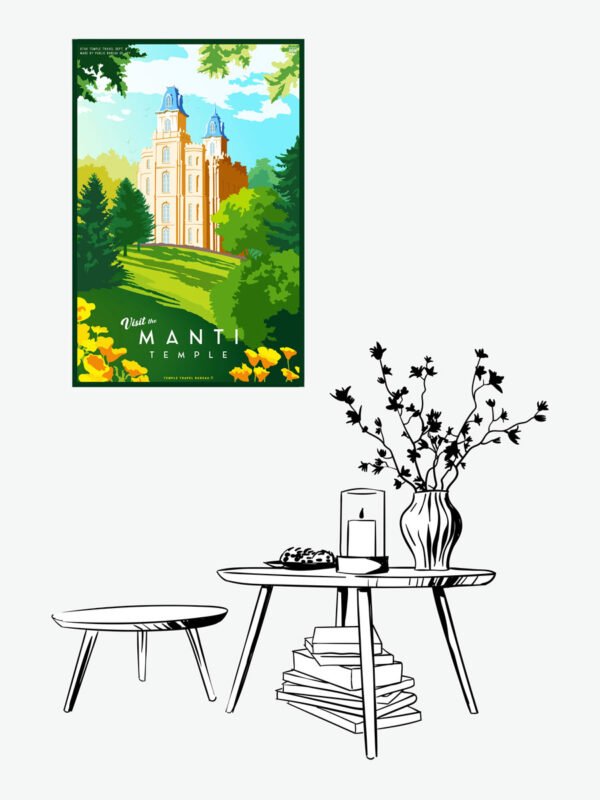 Manti Utah Temple Poster