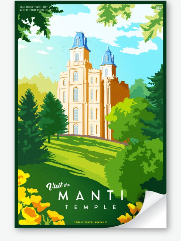 Manti Utah Temple Wall Decal 23