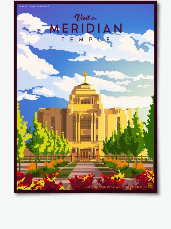 meridian idaho temple poster print 34