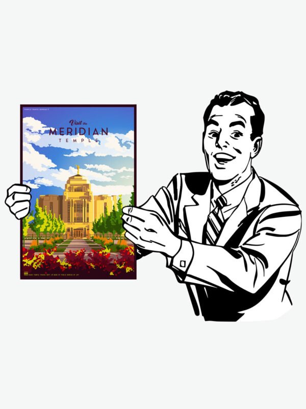 Meridian Idaho Temple Poster