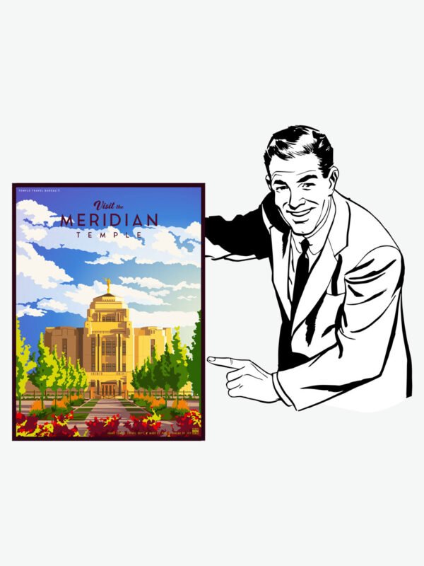 Meridian Idaho Temple Poster