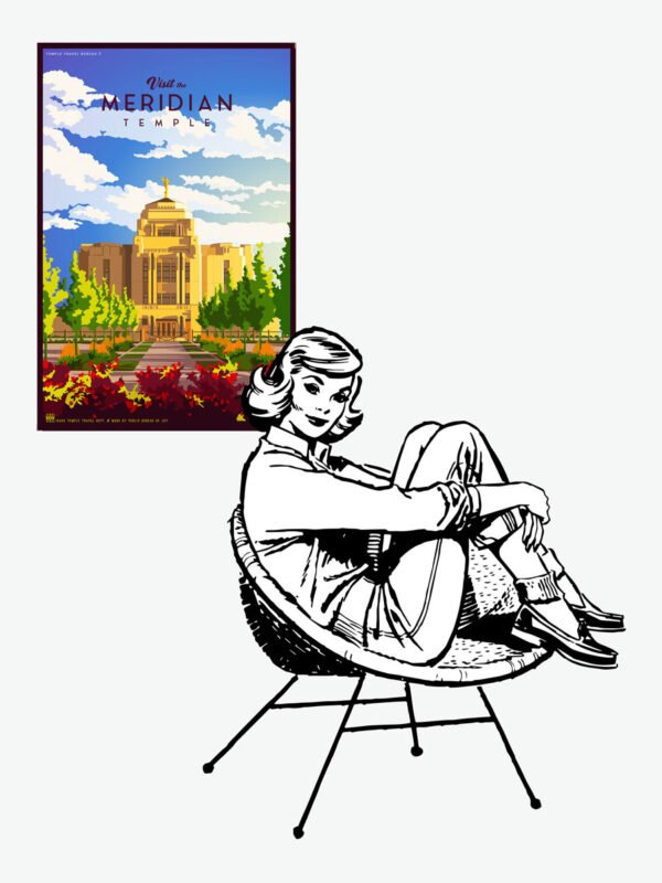 Meridian Idaho Temple Poster