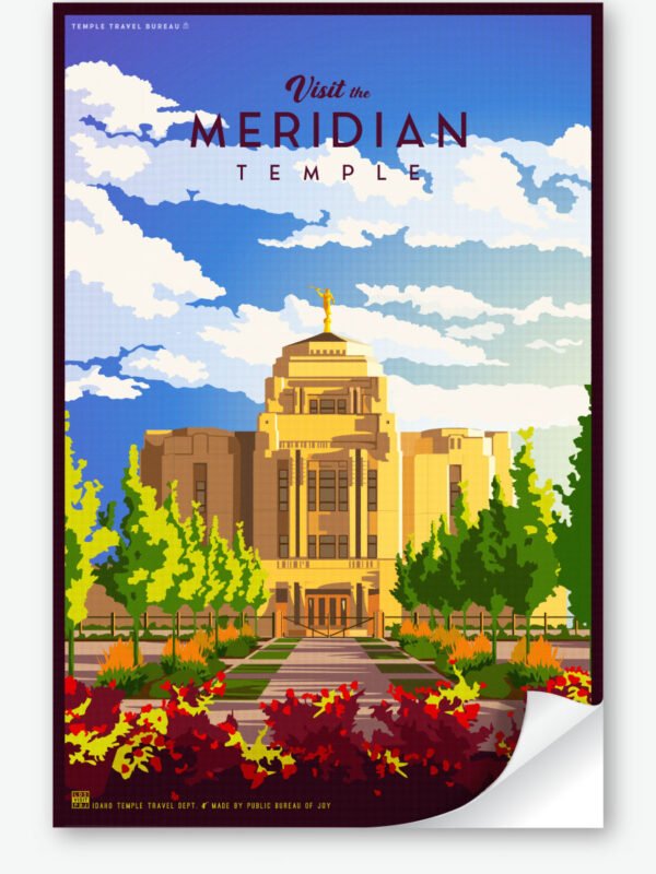 Meridian Idaho Temple Wall Decal 23