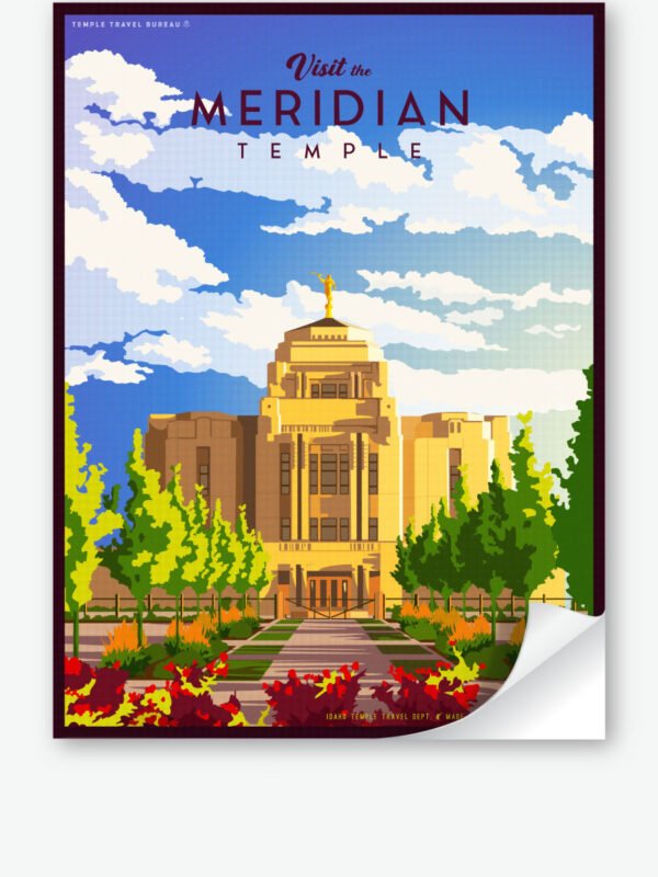 Meridian Idaho Temple Wall Decal 34