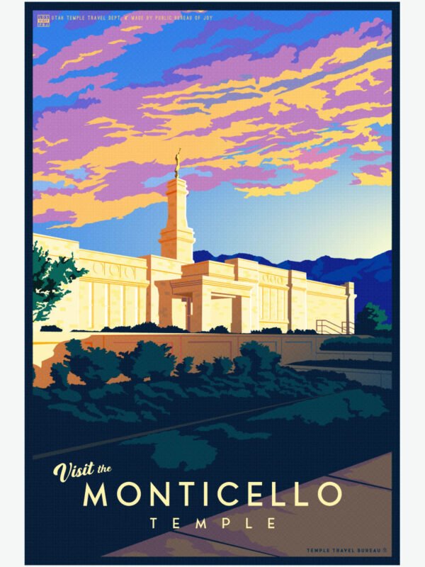 Monticello Utah Temple Poster 23