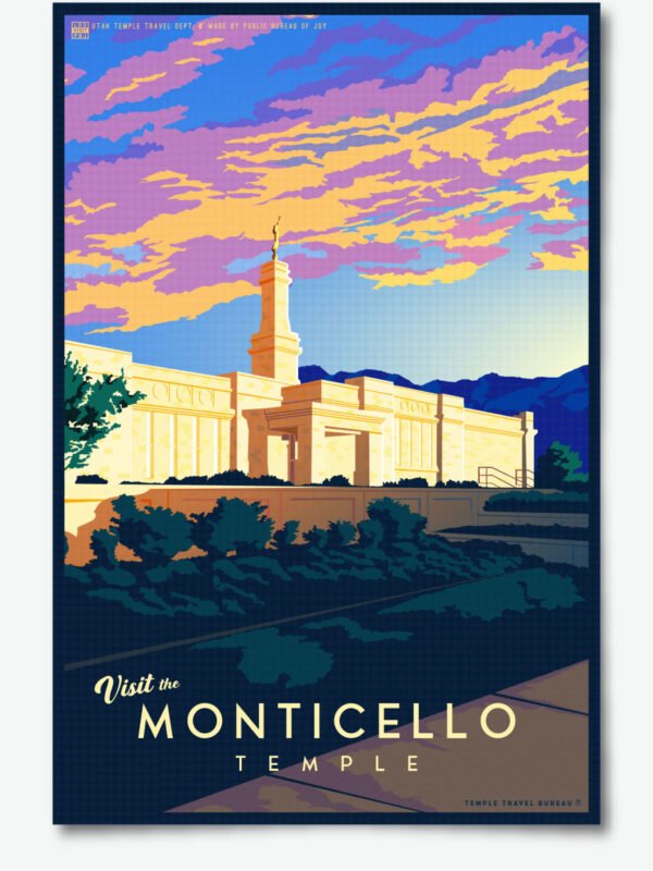 Monticello Utah Temple Poster Print 23