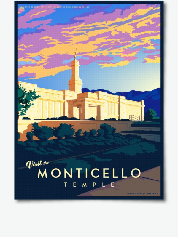 Monticello Utah Temple Poster Print 34