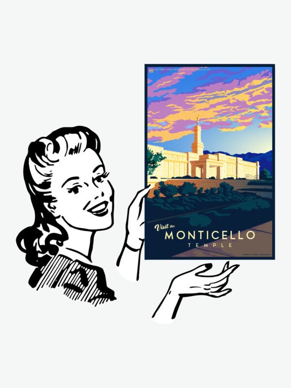 Monticello Utah Temple Poster