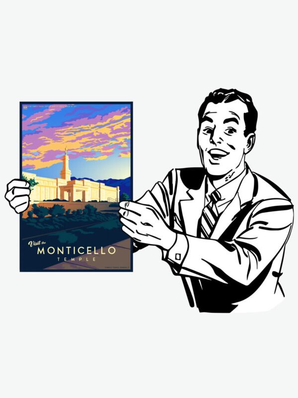 Monticello Utah Temple Poster