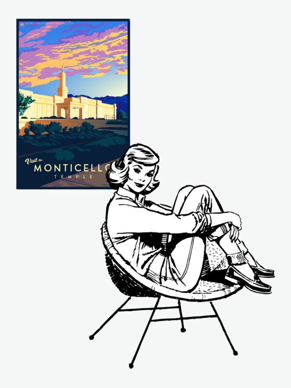 Monticello Utah Temple Poster