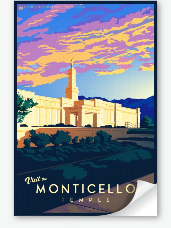 Monticello Utah Temple Wall Decal 23