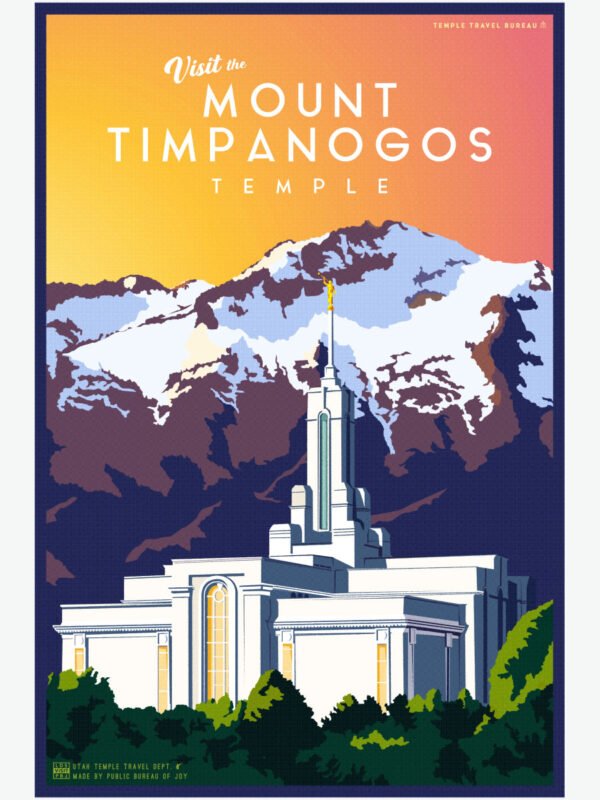 Mount Timpanogos Utah Temple Poster 23