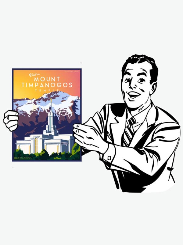 Mount Timpanogos Utah Temple Poster