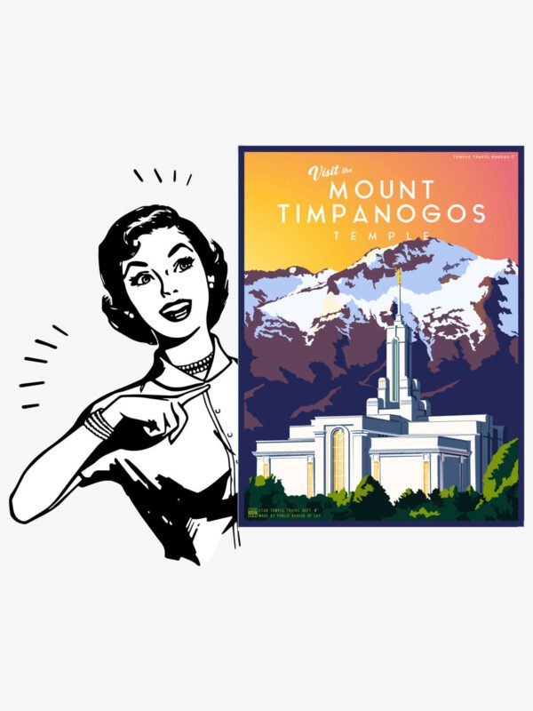 Mount Timpanogos Utah Temple Poster