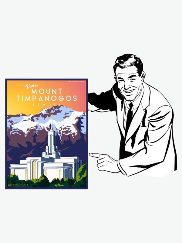 Mount Timpanogos Utah Temple Poster