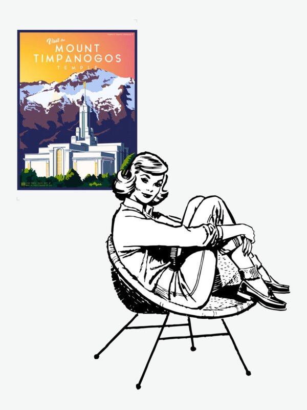 Mount Timpanogos Utah Temple Poster