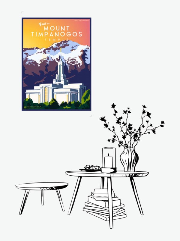 Mount Timpanogos Utah Temple Poster