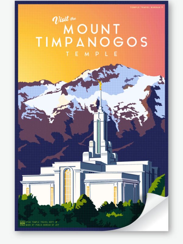 Mount Timpanogos Utah Temple Wall Decal 23