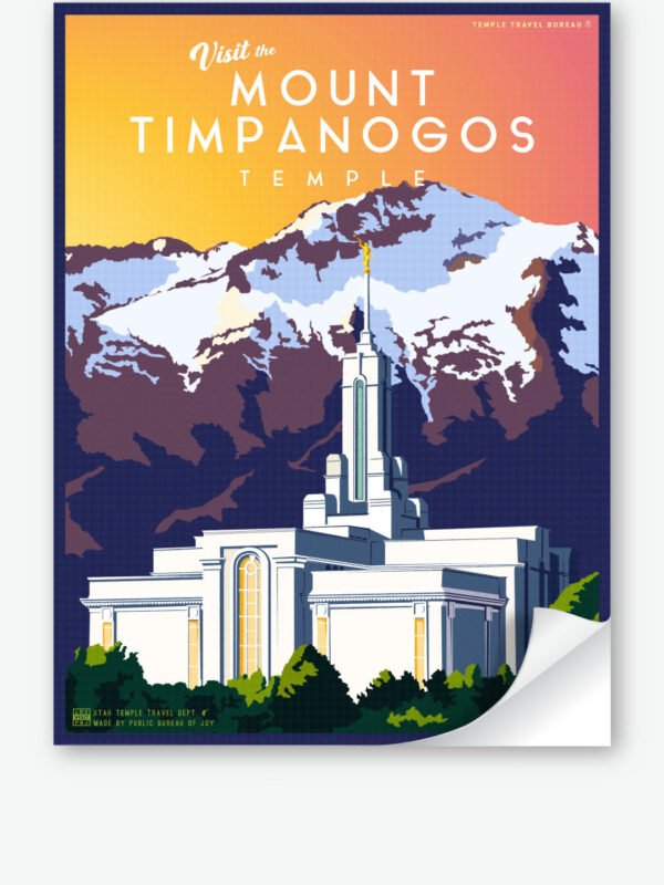 mount timpanogos utah temple wall decal 34