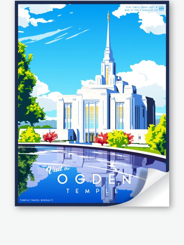 Ogden Utah Temple Wall Decal 34