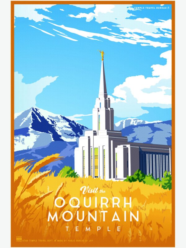 Oquirrh Mountain Utah Temple Poster 23