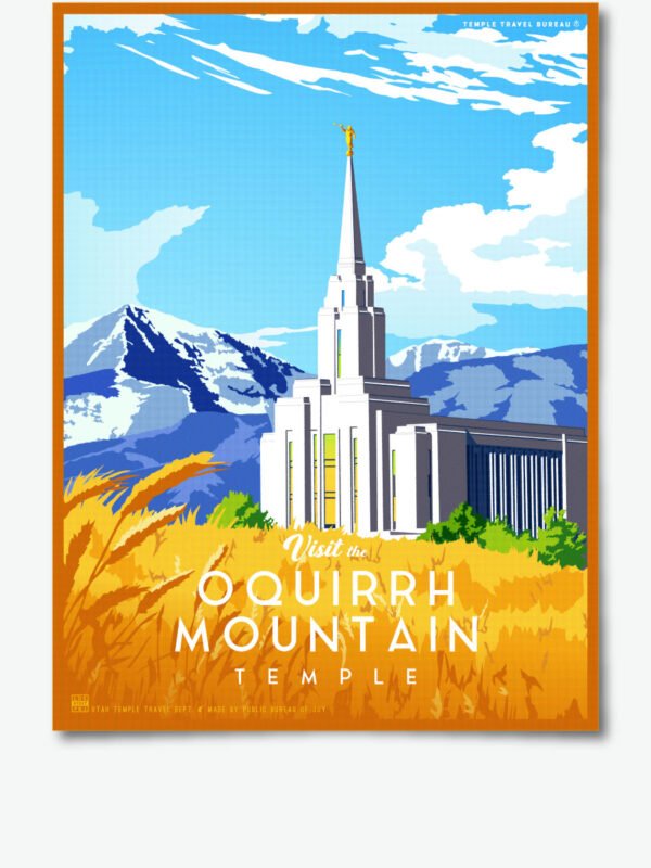 oquirrh mountain utah temple poster print 34