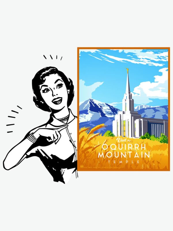 Oquirrh Mountain Utah Temple Poster