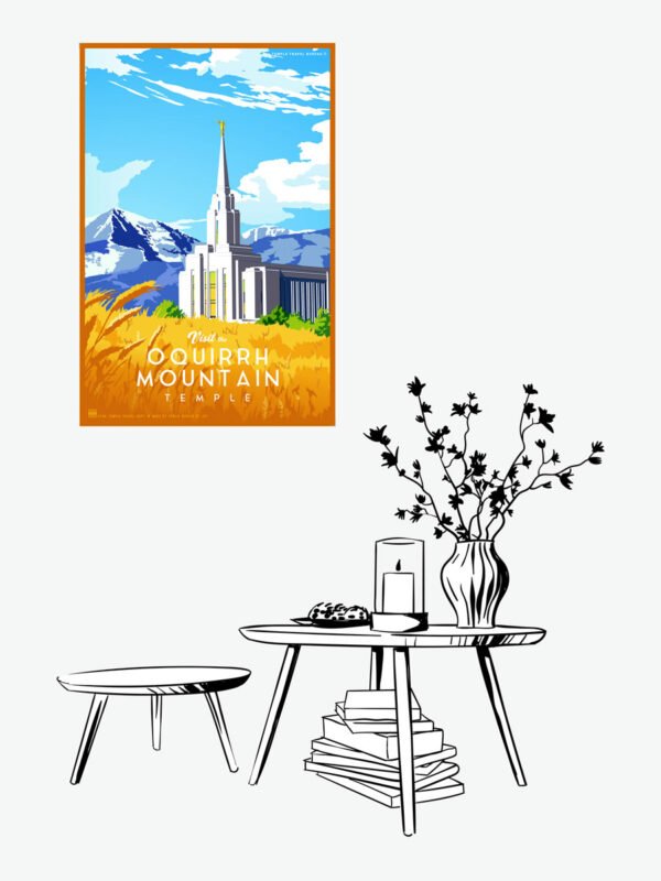 Oquirrh Mountain Utah Temple Poster