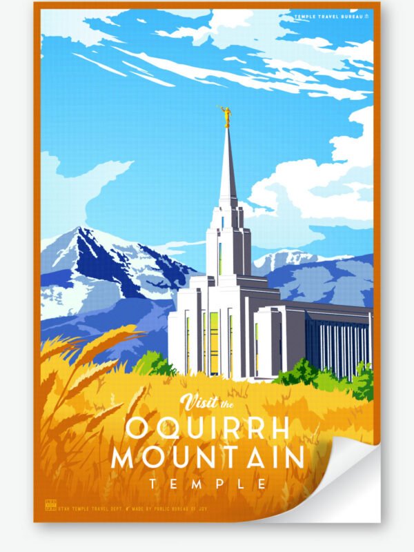 Oquirrh Mountain Utah Temple Wall Decal 23