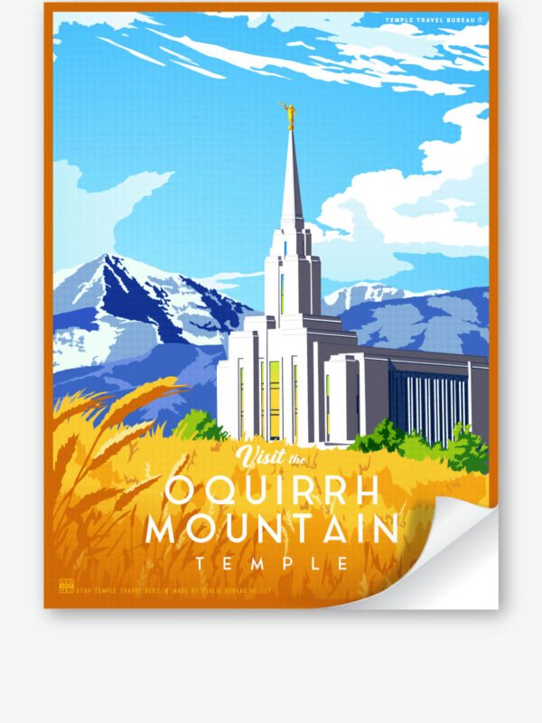 Oquirrh Mountain Utah Temple Wall Decal 34