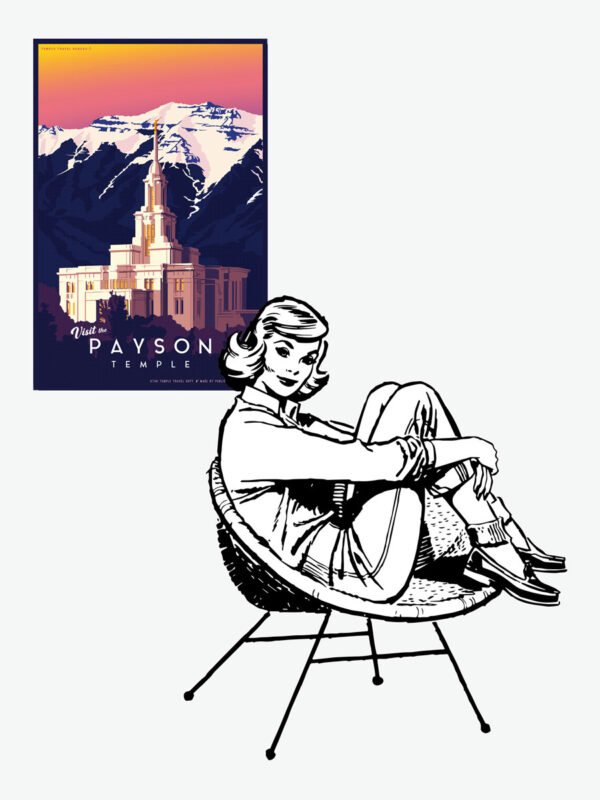 Payson Utah Temple Poster