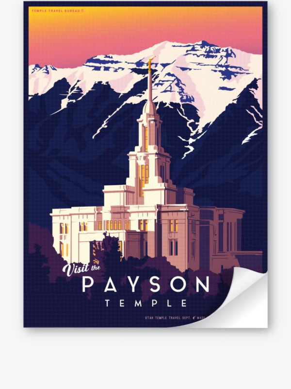 Payson Utah Temple Wall Decal 34