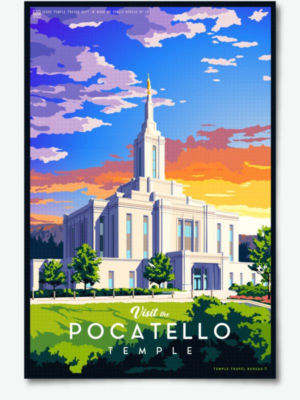 Pocatello Idaho Temple Poster Print 23