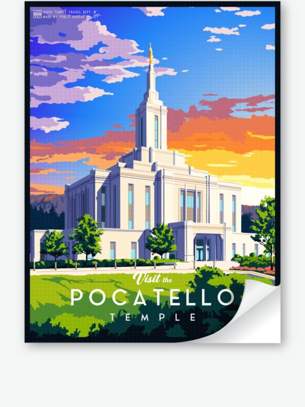 Pocatello Idaho Temple Wall Decal 34