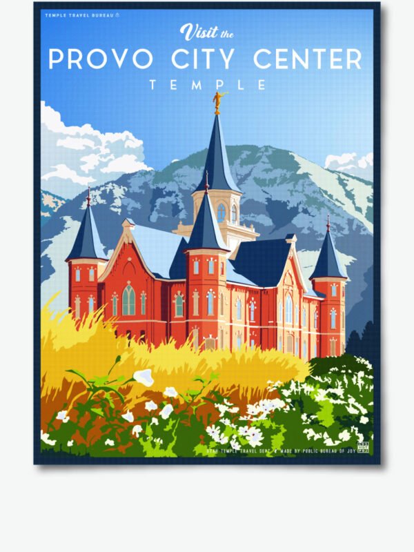 provo city center utah temple poster print 34