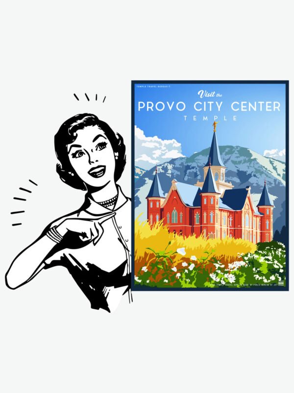 provo city center utah temple poster