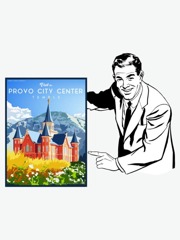 provo city center utah temple poster