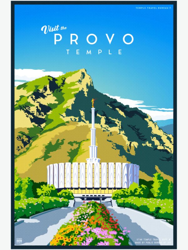 Provo Utah Temple Poster 23