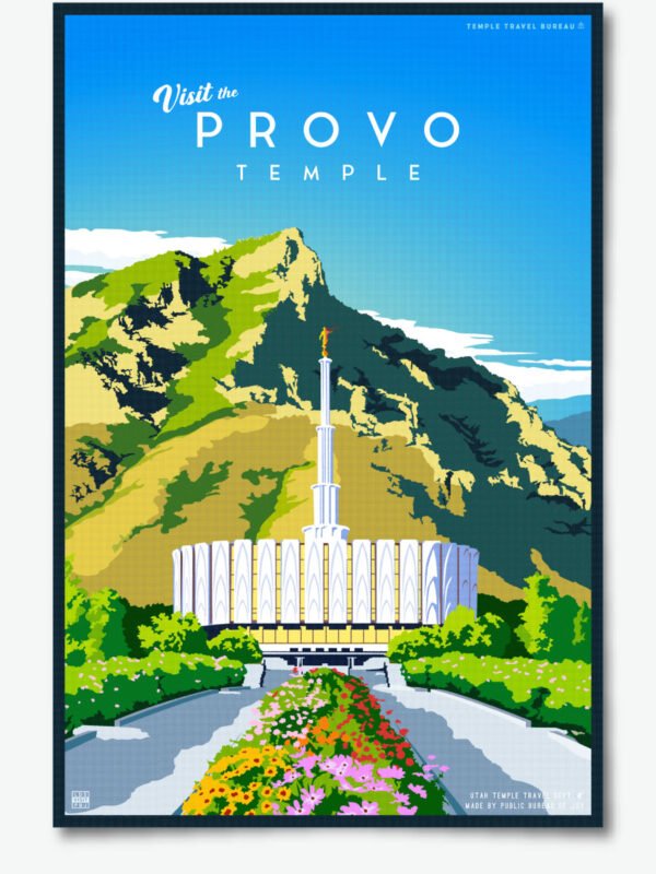 Provo Utah Temple Poster Print 23