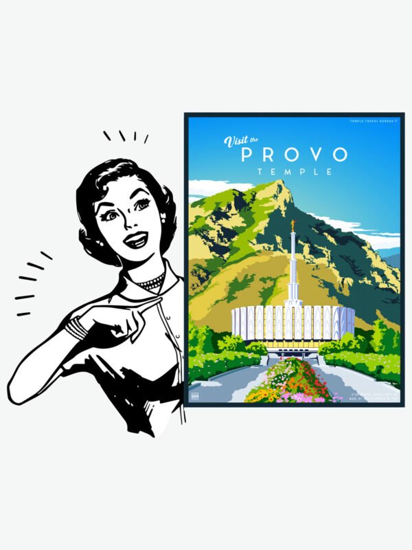 provo utah temple poster