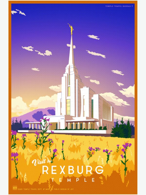 Rexburg Idaho Temple Poster 23