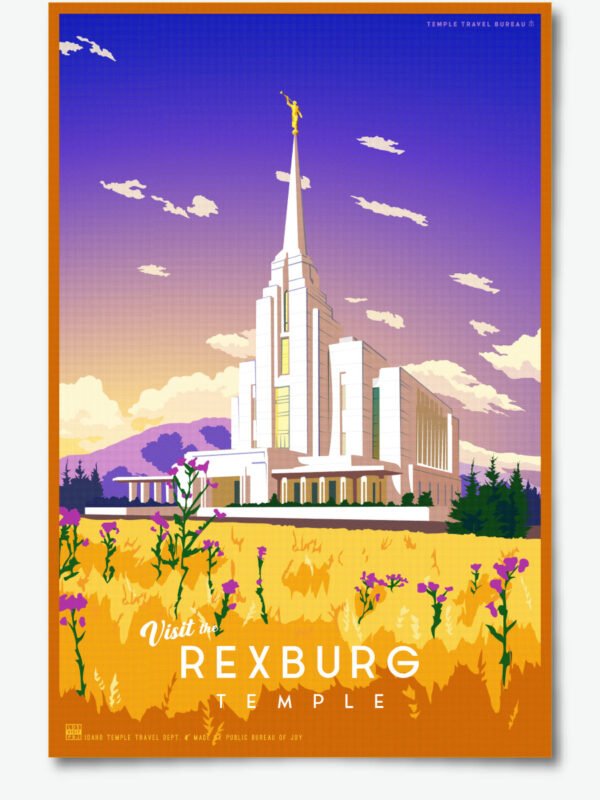 Rexburg Idaho Temple Poster Print 23