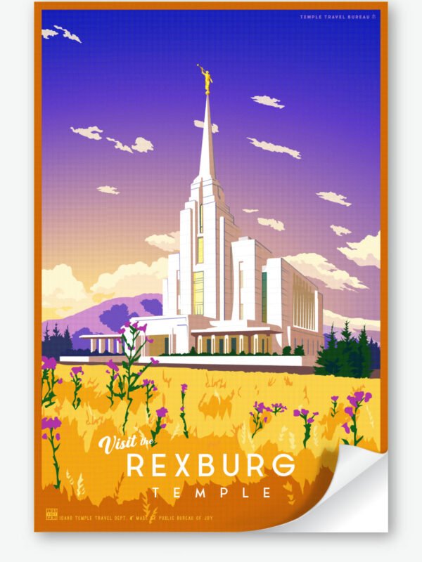 Rexburg Idaho Temple Wall Decal 23