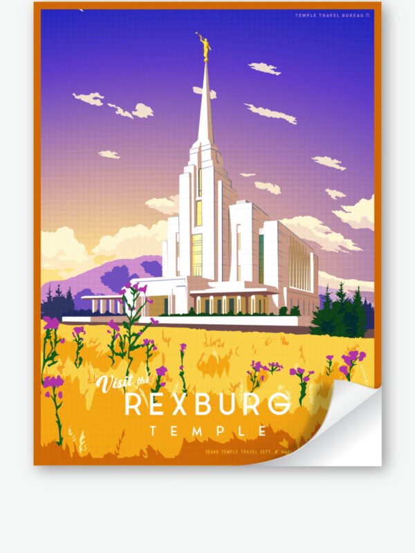 Rexburg Idaho Temple Wall Decal 34