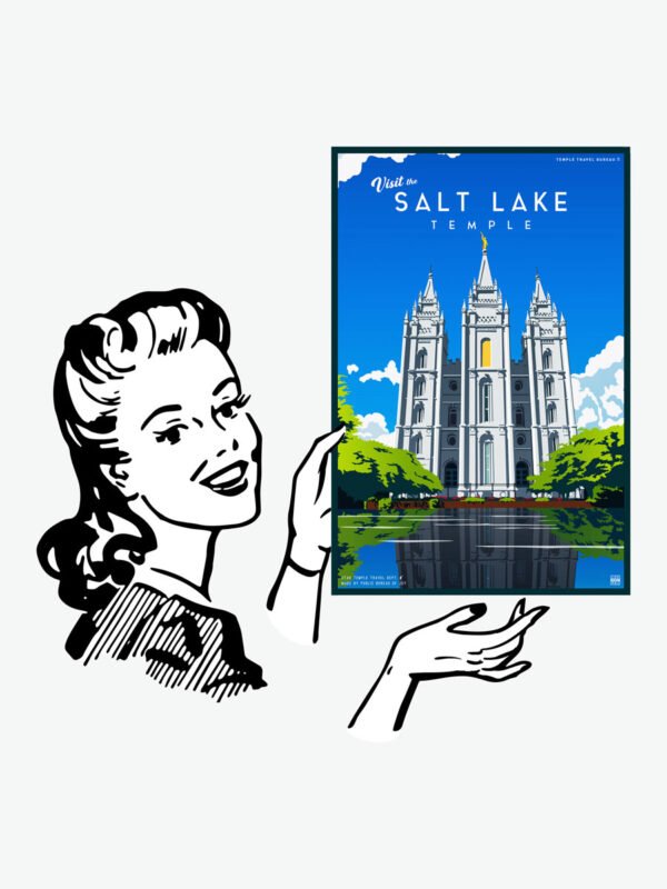 Salt Lake Utah Temple 2 Poster