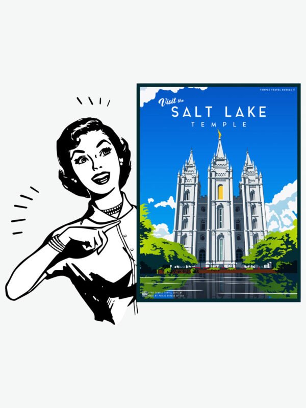 Salt Lake Utah Temple 2 Poster