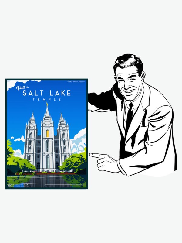 Salt Lake Utah Temple 2 Poster