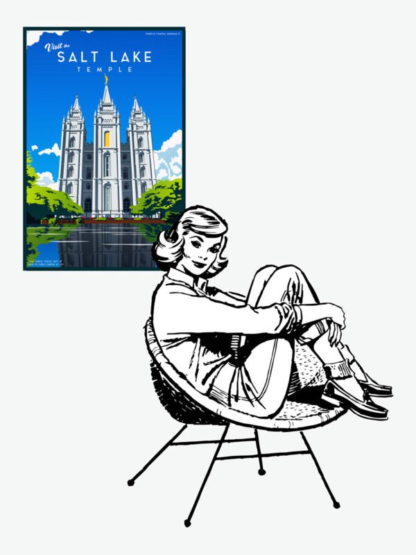 Salt Lake Utah Temple 2 Poster